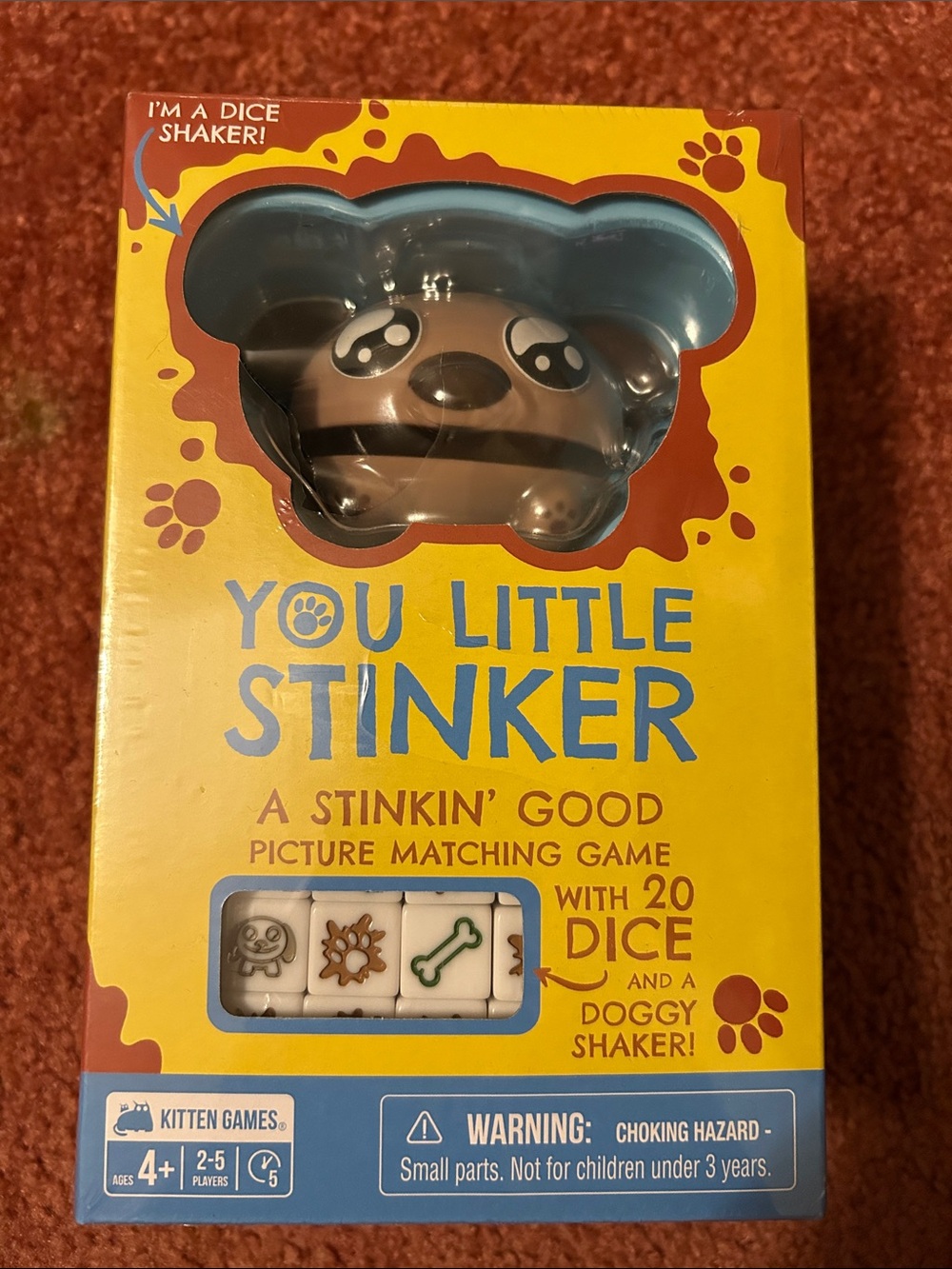 You Little Stinker Doggy Dice Matching Game